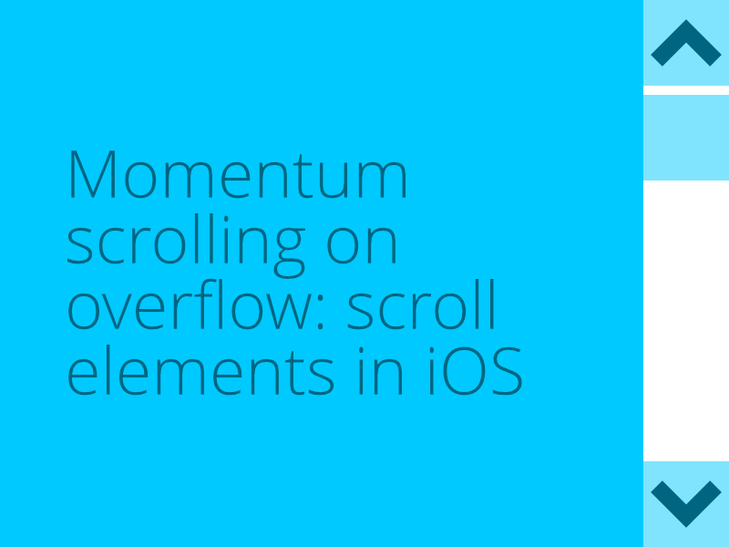 momentum scrolling on iOS