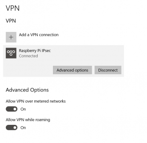 Connect to VPN in Windows 10