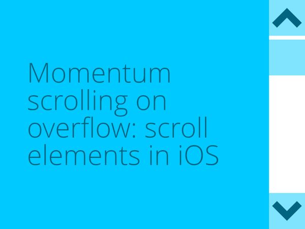 CSS: How to add momentum scrolling on Safari iOS to elements with overflow: scroll